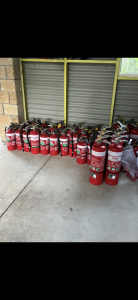 60 fire extinguishers. All for $300