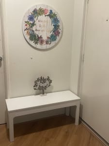 IKEA Ekedalen white stool/bench