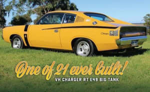 Free Postage Valiant VH Charger R/T E49 Big Tank Original Poster