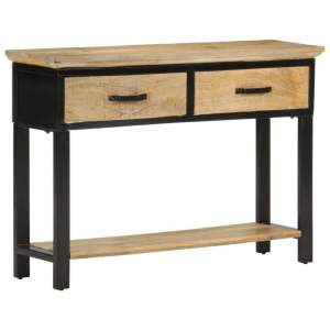 Console Table 110x30x75 cm Solid Rough Wood Mango...