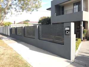 ALUMINIUM SLATS FENCING & GATE Starting at $2000 with installation