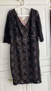Black lace dress size 20