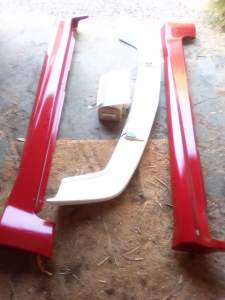 Jaos Xtrail T30 FRP front spoiler and side skirts