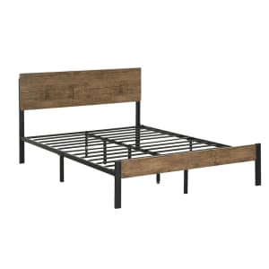 Levede Metal Bed Frame King Size Mattress Base Platform Wooden He...