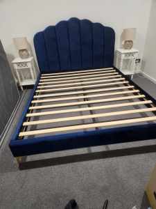 Queen size bed headboard and base