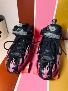 SURE-GRIP ROCK SPEED FREAKS Roller Skates Pink Flames 🔥 Size 9