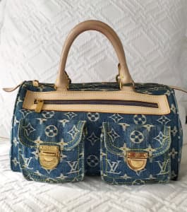 Auth Louis Vuitton Monogram Denim Neo Speedy M95019 Women's