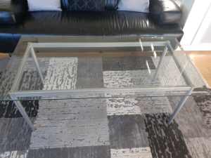 Coffee Table Glass designer cost $750 when new
In excellent condition