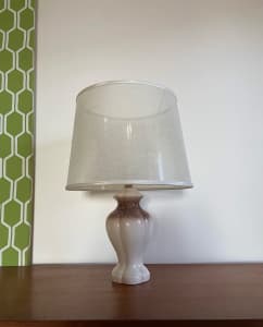 Mid Century Retro 1960s Italian Ceramic Table Lamp Height: 51cm