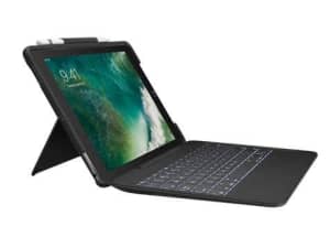 Logitech Slim Combo Keyboard with backlighting keys for iPad