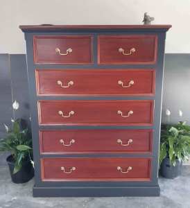 SALE Save $100 Large Restored Dresser Drawers -113Wx142Hx50D