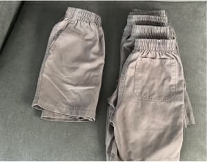 School uniform — formal grey shorts size 4, size 7 and size 8