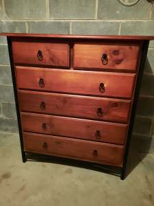 Can Deliver TALLBOY CHEST OF DRAWERS BEDROOM DRAWS TALL BOY DRESSER VG