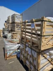 FREE WOODEN CRATES FOR PICK UP IN ZETLAND MONDAY-FRIDAY 9:00AM-4:30PM