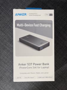 Anker 537 Power Bank 24000mAh (Black)