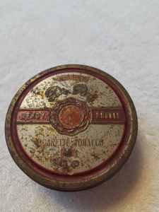 Dr Pat Ready Rubbed Cigarette Tobacco tin approx 1940