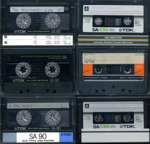 TDK SA-C90 cassette tapes for recording - PENDING COLLECTION