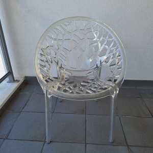 Clear outdoor chair - plastic