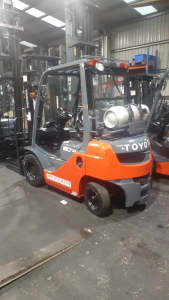 BIG TOYOTA FORKLIFT SALE-CURRENT MODEL TOYOTA LPG UNITS 1.8 TON Fairfield East Fairfield Area Preview