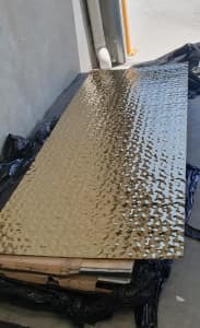 Gold water ripple stainless steel sheets