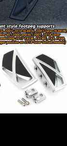 NEW CHROME FLOORBOARDS PEGS FOR HARLEY DAVIDSON