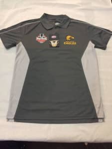 West Coast Eagles Mens 2018 Premiers Polo T-Shirt - Small
