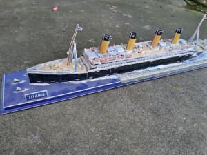 Large vintage Titanic model