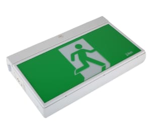 4W LED Exit & Emergency Light with Lithium Battery Universal Mount 
