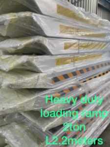 Heavy duty loading ramps for rubber 