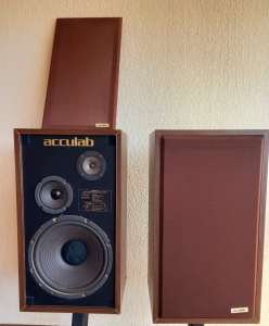 Vintage Acculab model 340 speaker system made in usa