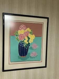 Flowers and Shells - Tom Burnett ‘85- framed limited print