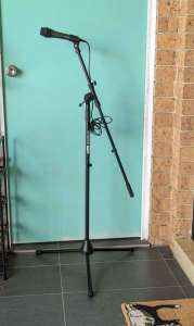 Microphone Stand with Microphone.