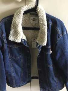 Lee Cooper Denim wool lined jacket XL