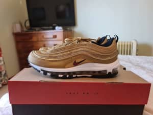 Nike Air Max 97 womens shoes, size 8 US, New in box, gold