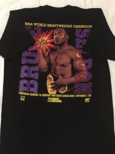 MGM Grand Tshirt Collectors Item Sheldon VS Tyson Boxing Match 1996