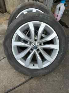 G.A.P. 17 VOLKSWAGEN JETTA/MK6 GOLF RIMS AND TYRES SET OF 4