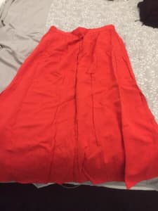 Orange maxi Skirt