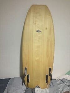 Grant Newby 5’0 wooden Mini Simmons Surfboard