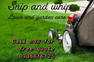 Lawns and edges cut all garden care 