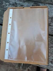 Office supplies/Marbig A5 plastic pockets