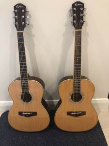 Martinez 3/4 size acoustic guitars, as new condition, 2 available