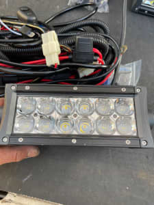 UNUSED 2xLED SPOT lights & wiring harness kit
