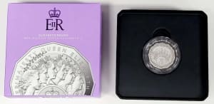 Regina HM Queen Elizabeth II Commemoration 2023 50c Fine Silver Proof