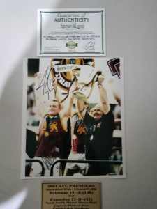 Brisbane lions 2001,02,03 premierships signed memorabilia 