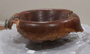 Jarrah Wooden Burl Bowl Handcrafted Turned. Made in Australia