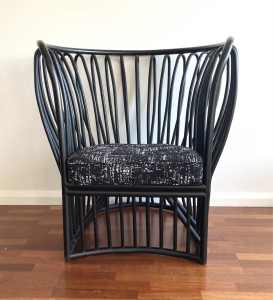 Extra Large Cane Rattan Chair