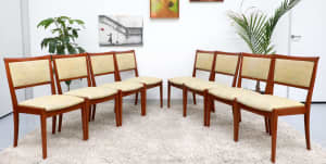 FREE DELIVERY-RETRO VINTAGE MID CENTURY PARKER DINING CHAIRS X8