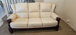 3 seater Italian leather couch