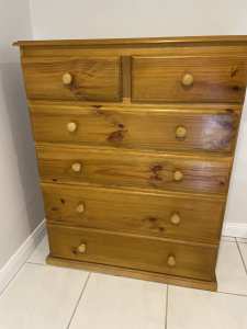 Solid Wood Chest of Draws