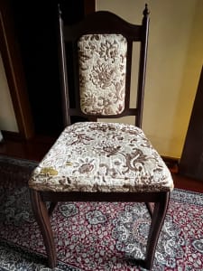 Upholstered dining chair x 10 & table